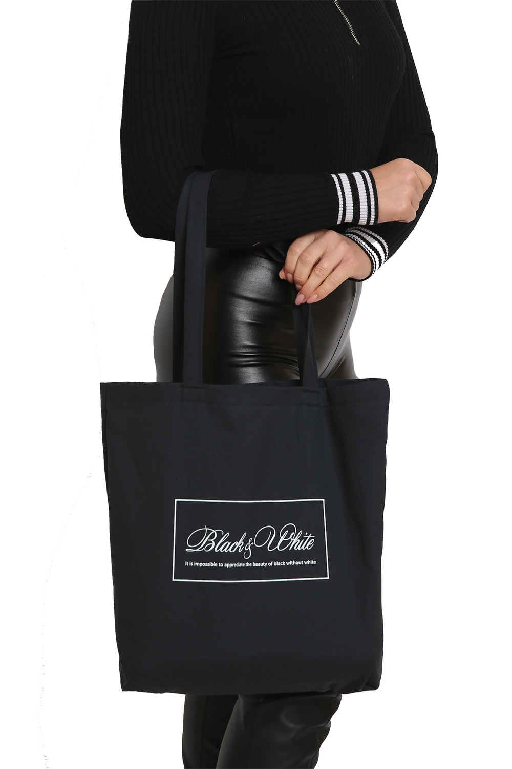 Фото товара 16671, черная сумка — шоппер